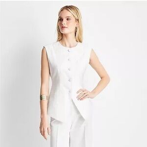 Women’s Sleeveless Button-Front Waistcoat - Future Collective™